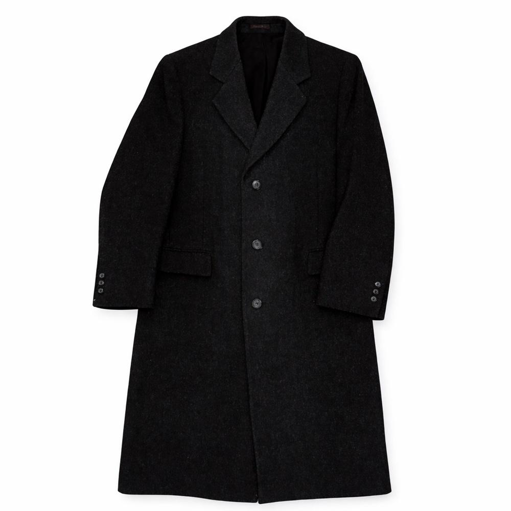 Men’s Wool Black Winter Overcoat [42R]